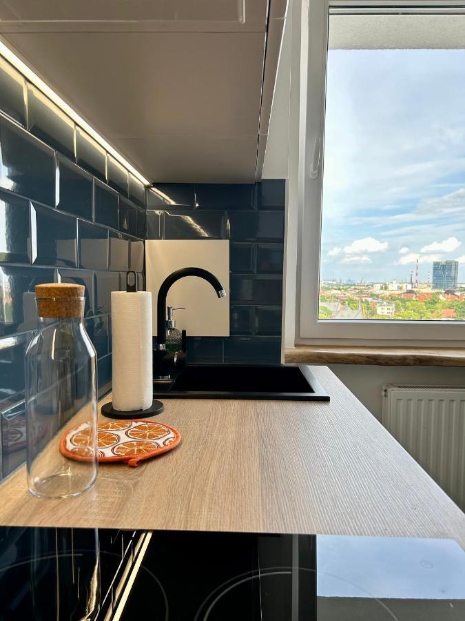 Apartament Z Widokiem Na Gdansk I Zatoke Free & Priv Parking Eksteriør bilde