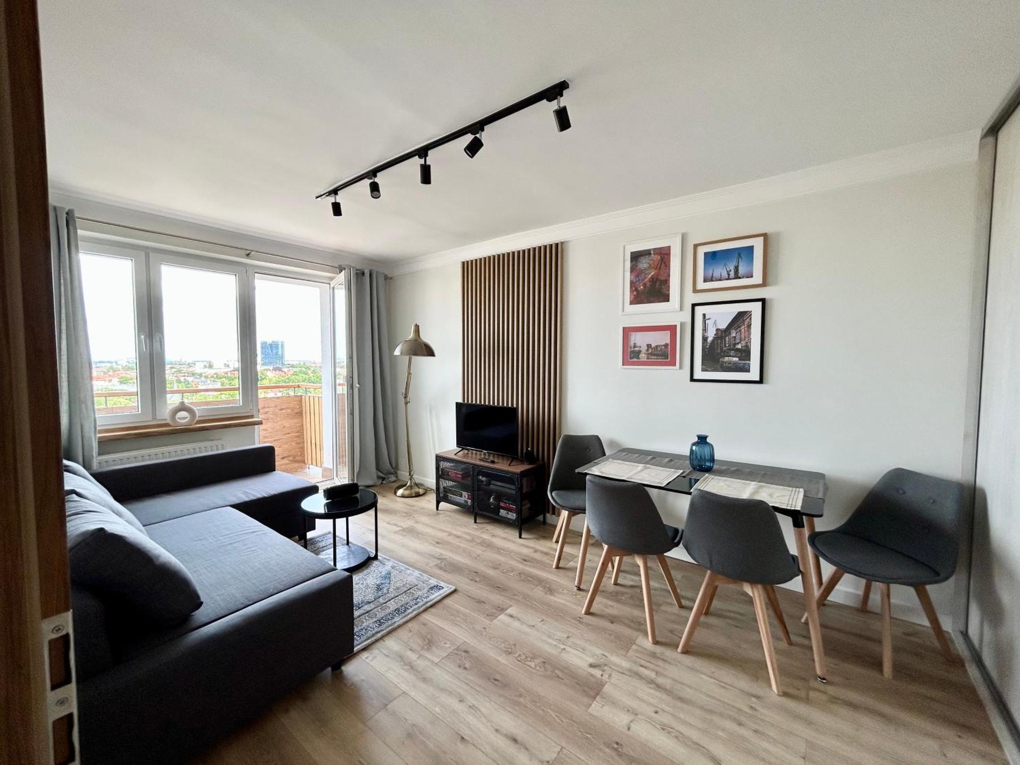 Apartament Z Widokiem Na Gdansk I Zatoke Free & Priv Parking Eksteriør bilde